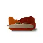 Velvet Fabric Modern King Size Bed with Tufted Headboard - Customizable Colors - Image 5