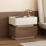 Italian-Inspired Solid Wood Side Cabinet – Dual-Drawer Convertible Design for Bedroom & Living Spaces - Image 6