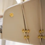 Modern Light Luxury Reclining Dining Chair – Wabi-Sabi Inspired Fabric Chair with Wooden Legs - Image 6