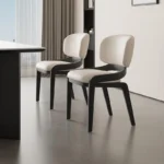 Nordic Italian Ash Wood Dining Chair – Modern Solid Wood & Leather Backrest Design - Image 5