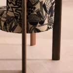 Italian Luxury Ash Frame Dining Armchair – Vintage-Inspired Upholstered Dining Chair - Image 6