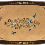 European Luxury Beech Wood Dining Table – Hand Carved Solid Wood with Natural Veneer & Gold Foil - Image 5