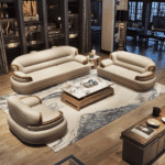 Customizable Fabric Modular Sectional Sofa with Deep Cushioned Seats - Multi-Color Options - Image 2