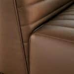 Premium Cowhide L-Shaped Sectional Sofa with Embossing - Customizable Finish - Image 5