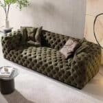 Premium Fabric Low-Profile In-Line Sofa with Customizable Colors - Minimalist Style - Image 3