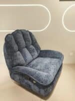Fleece Fabric L-Shaped Recliner Chair with Revolving Feature - Customized Color - Image 3