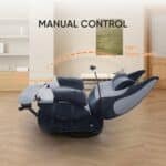 Fabric Reclining Chaise Lounge Sofa Bed with Adjustable Features - Picture Colors - Image 2