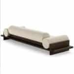 Premium Fabric Reclining Three-Seater Sofa with Eco-Friendly Materials - Nordic Style - Image 2