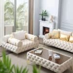 Premium Genuine Leather Modular Sectional Sofa with Customizable Layout - Various Colors - Image 3