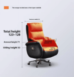 Genuine Leather Ergonomic Lift Chair with Multi-Function Features - Standard Color - Image 4