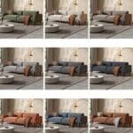 Durable Fabric Square Single Seater Sofa with Customizable Colors - Pet-Friendly - Image 3