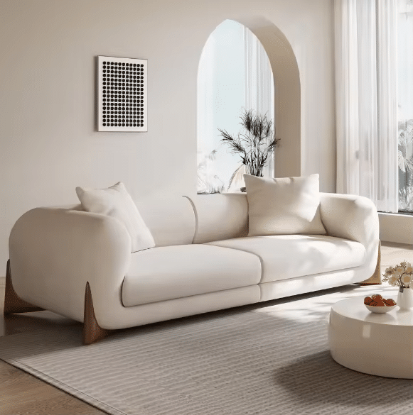 main_imageH8bec86722a8c4721a9ace2882be9fe45h High-Quality Fabric Sofa Set with Solid Wood Legs - Customizable White - Image 1