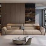 Frosted Velvet 2-Seater Sectional Sofa with Pillow Top Arms - Customizable Color Options - Image 4