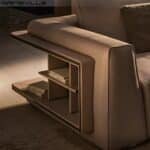 Leather L-Shape Sectional Sofa with Customizable Legs - Luxury Cream - Image 4