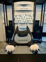 Fabric Reclining Chaise Lounge Sofa Bed with Adjustable Features - Picture Colors - Image 4