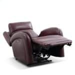 Luxury Leather Recliner Chair with Adjustable Features - Modern Chesterfield Style - Image 5