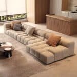 Washable Leather Modular Sectional Sofa with Easy-Clean Surface - Customizable Colors - Image 3