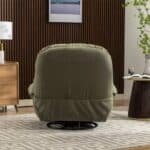 Cotton Foldable Reclining Sofa Chair with Convertible Design - Light Gray - Image 2