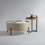 Ultimate Snow White Leather Coffee Table – Elegant, Durable & Modern Living Room Centerpiece - Image 4