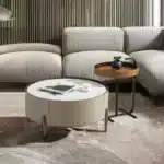 Ultimate Snow White Leather Coffee Table – Elegant, Durable & Modern Living Room Centerpiece - Image 3