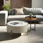 Ultimate Snow White Leather Coffee Table – Elegant, Durable & Modern Living Room Centerpiece - Image 2